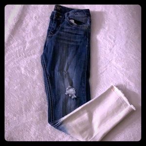Two Tones Skinny Jeans